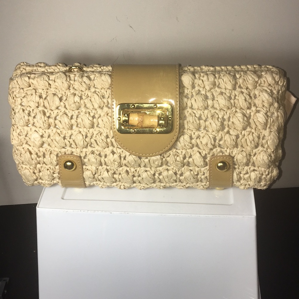 Straw and Bamboo Clutch